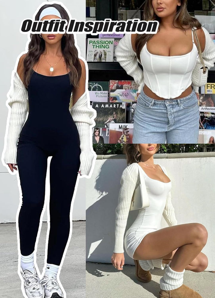 Navneet Bolero Damen Boleros Kurz Oversize Strickpullover Y2K Crop Top Shrug Winter Strickjacke Card