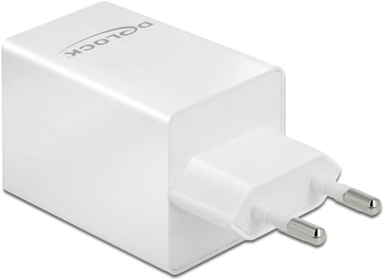 Delock USB Ladegerät 1x USB Type-C PD 3.0 kompakt mit 60W für Mobile Geräte (Überlastungsschutz, Übe