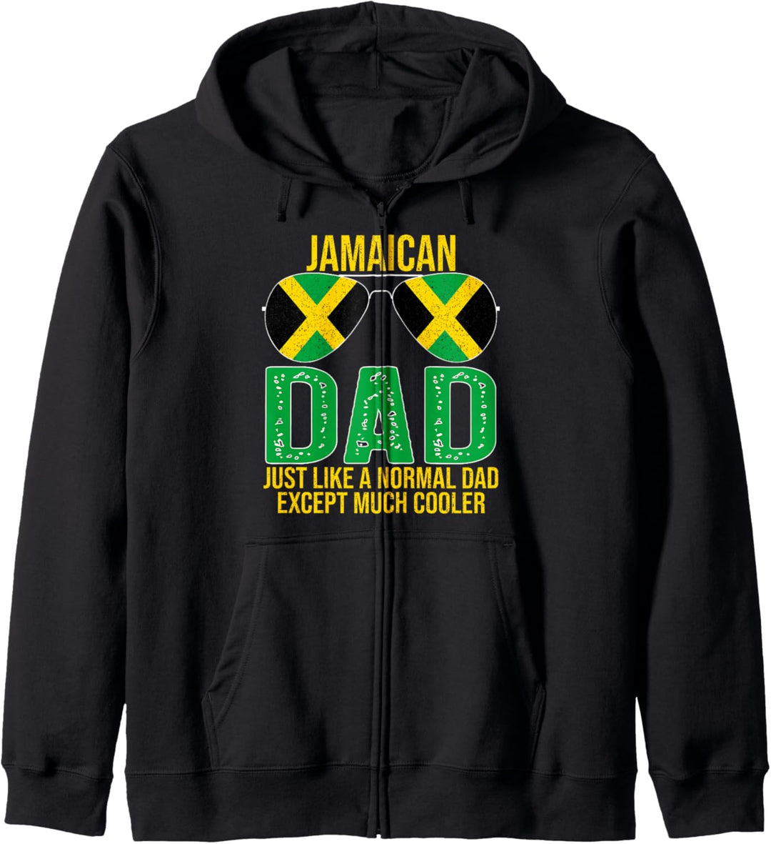 Vintage Jamaican Dad Jamaica Flag Sunglasses Father's Day Kapuzenjacke