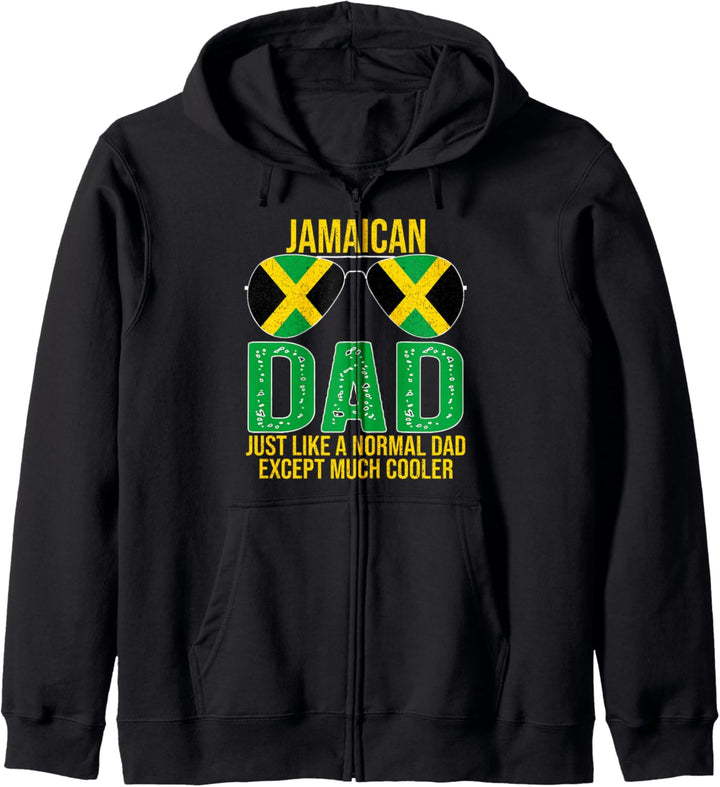 Vintage Jamaican Dad Jamaica Flag Sunglasses Father's Day Kapuzenjacke