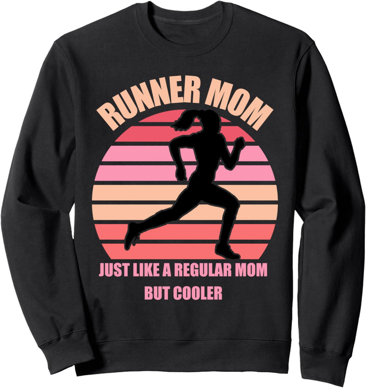 Läufer Mama Lustiger Marathon Laufen Joggen Muttertag Sweatshirt