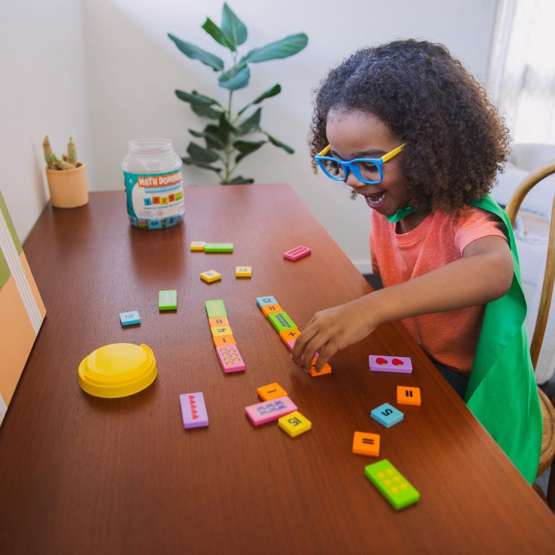 Learning Resources Mathe-Dominos - Addition & Subtraktion, ab 3 Jahren, Mathe-Spiele für Kinder, Zah
