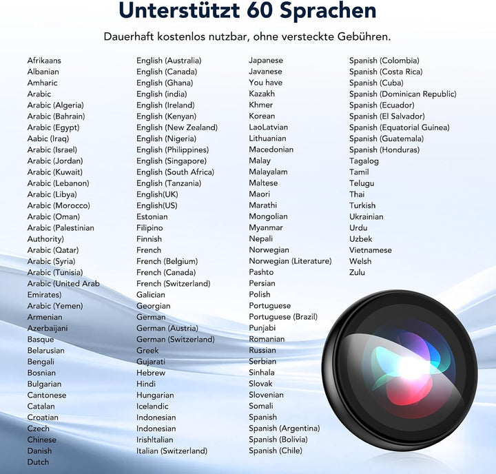 Z01 KI Sprachübersetzer &amp; Übersetzer – Tragbares Übersetzungsgerät mit HD-Touchscreen, Translator fü