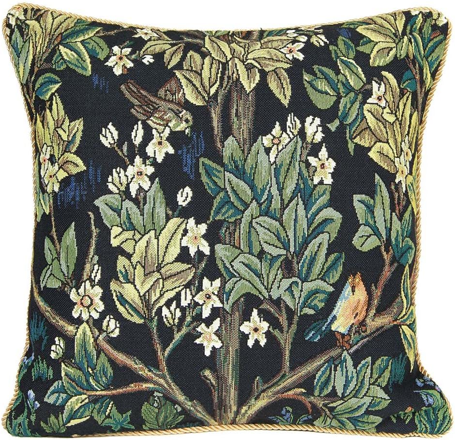 Signare Einzigartig Kunst Kissenbezug/Kissenhüllen 45x45cm Tapisserie Blumen Kissen Couch - William