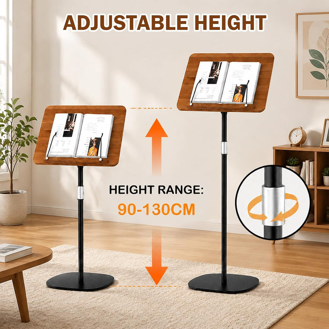 Laptop Stand with Angle 90-130 cm Adjustable Boden-Leseständer 2 in 1