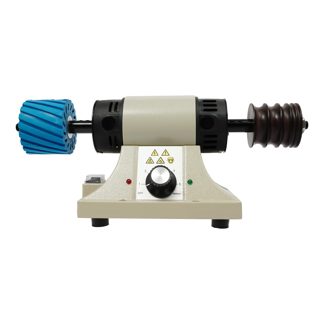 220V Elektrisch Leder Poliermaschine, 350W Schleifmaschine Poliergerät, 0-8000RPM Professionelle Sch