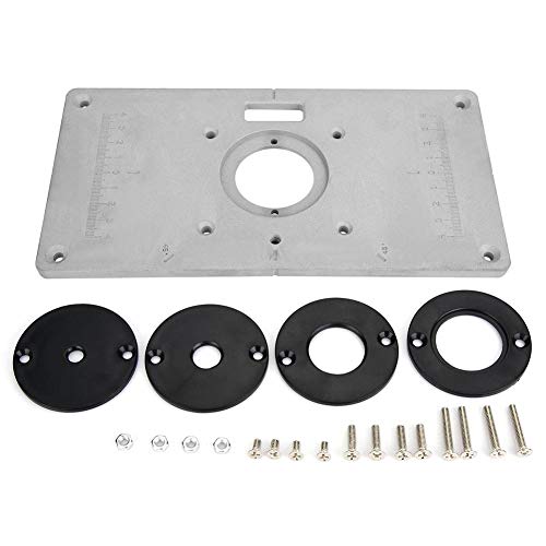 Router Tabelle einfügen Platte, Aluminium Router Tabelle Insert Plate Fräsplatte Router Tischeinsatz