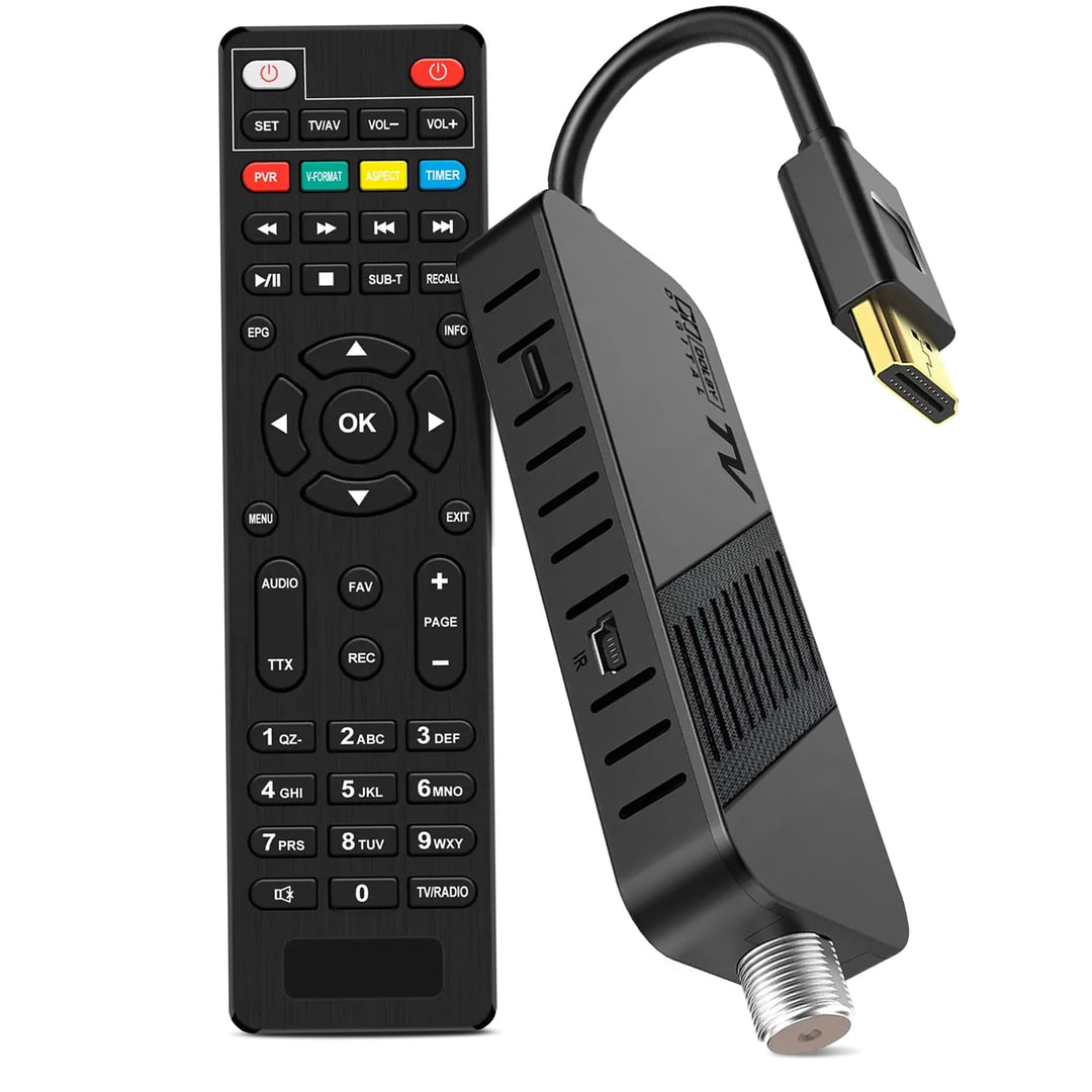 LEYF DVB-S2 Sat Receiver, Full HD 1080P HDMI TV Stick, Satelliten Receiver, Versteckt hinter TV, Dig