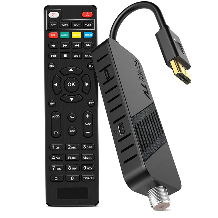 LEYF DVB-S2 Sat Receiver, Full HD 1080P HDMI TV Stick, Satelliten Receiver, Versteckt hinter TV, Dig