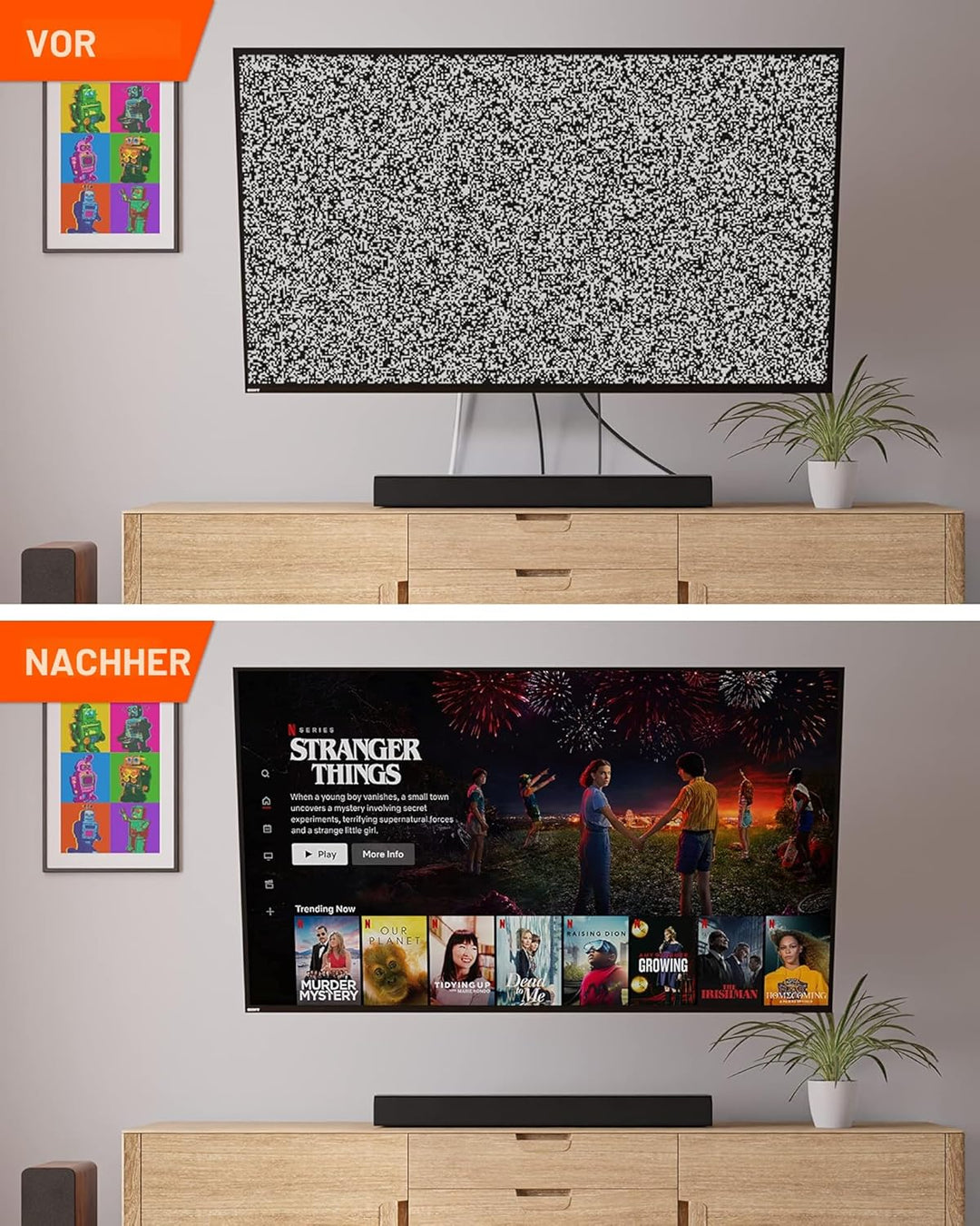 Echogear Kabel-Abdeckung für Wandfernseher - Wand-Kabeltüllen-Kit CMIWG Schwarz, Schwarz