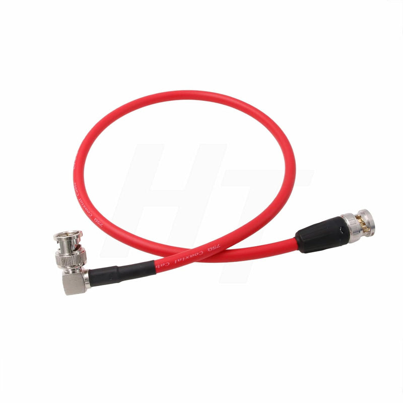 HangTon 12G SDI Raw 4K 60p Videokabel rechtwinklig auf gerade, BNC 75 Ohm, Koaxial, geschirmt für So