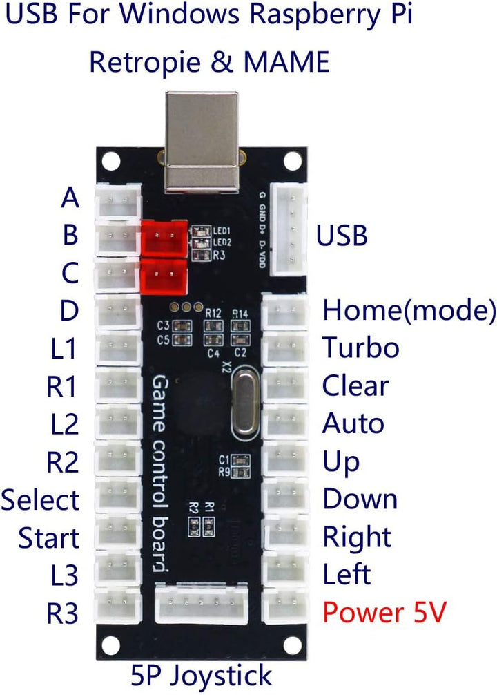 Arcade Game DIY Kit Arcade Matt Black Button Twins USB Encoder Zero Delay 4 & 8 Way Arcade Fighting