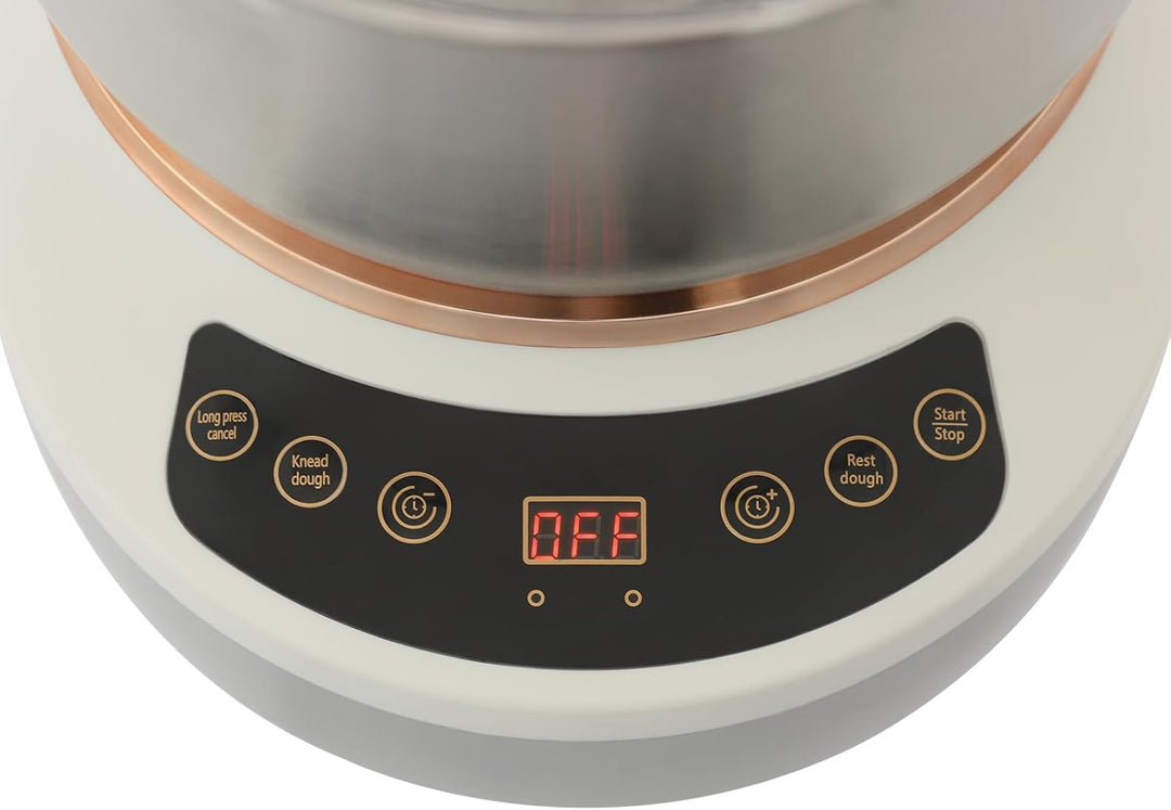 Teigmaschine 7L Teigknetmaschine Vollautomatische Knetmaschine Edelstahl Spiralkneter Teigmischermas