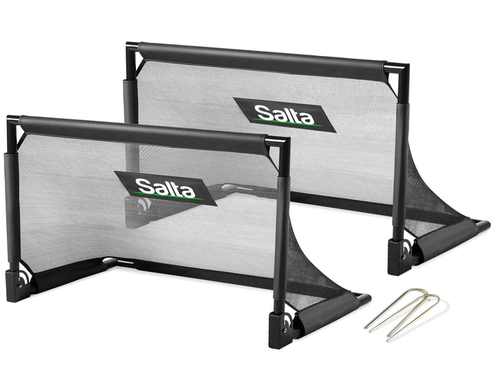 Salta Challenge - 100x60cm - Faltbares Fussball Tor - 2er Set - Für Kinder und Erwachsene - Zusammen