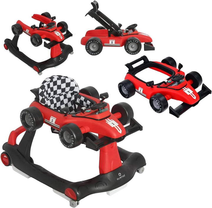 Olmitos 3-in-1-Baby-Rollator Racing: Lauflernwagen und Schubwagen für Babys erste Schritte – ab 6 Mo