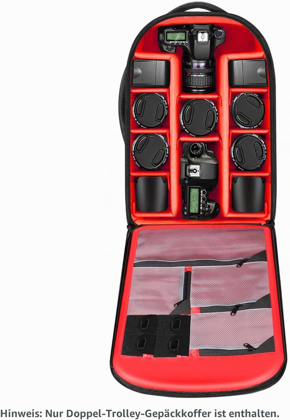NEEWER 2 in 1 Kamera Schieberucksack, Kofferstil, konvertierbar, mit stossfestem Doppelgriff, mit he