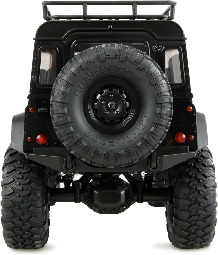 Amewi AMXRock Mini-D90 Scale Crawler 4WD 1:16 RTR schwarz inkl. Fernsteuerung, Akku, Ladekabel