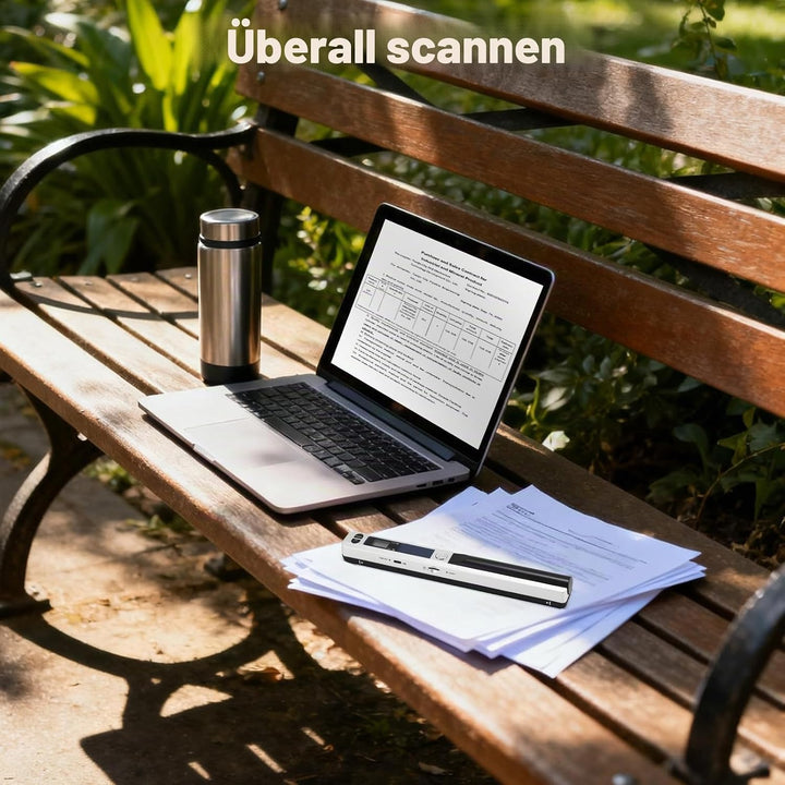 Tragbarer Dokumentenscanner, Mini-Fotoscanner, 900 DPI, Farbscanner, A4, hohe Geschwindigkeit, tragb