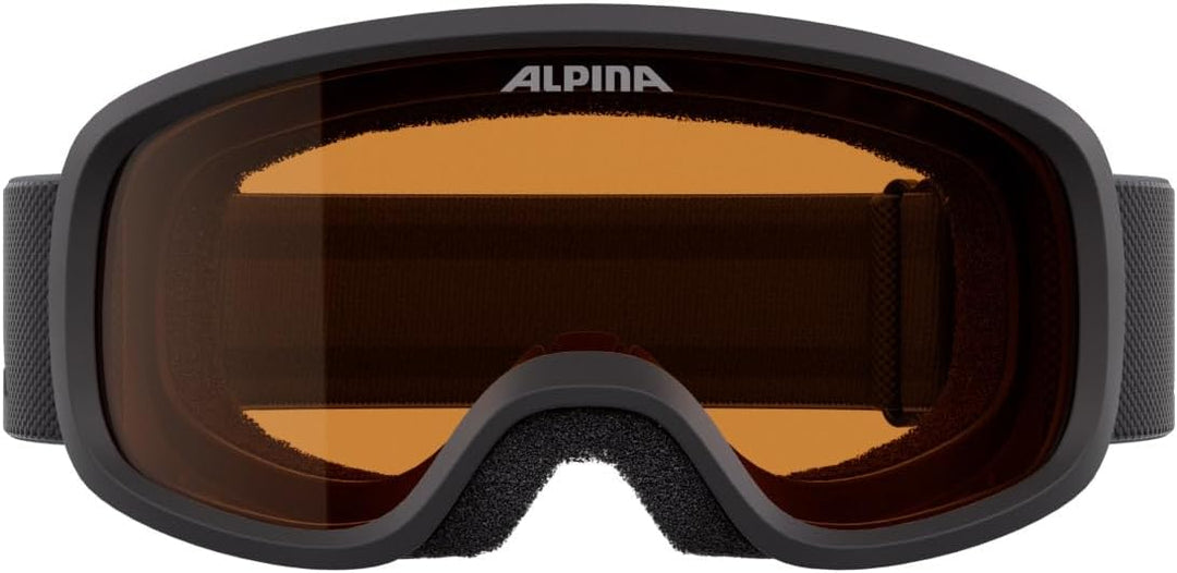 ALPINA PINEY - Beschlagfreie, Extrem Robuste & Bruchsichere Skibrille Mit 100% UV-Schutz Für Kinder