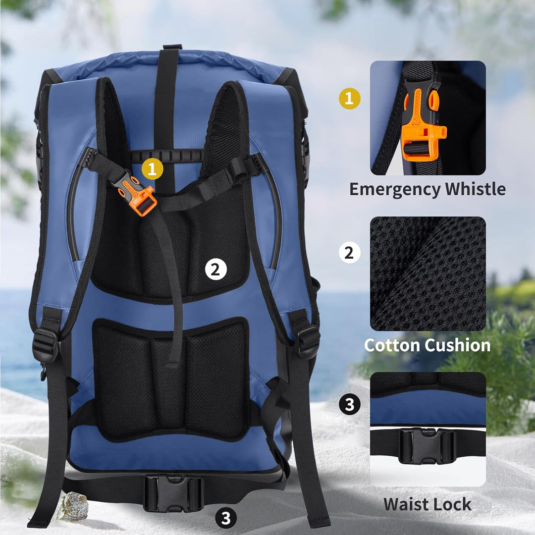 Wasserfester Rucksack 30L/40l wasserdichte Taschen FüR Boote Strand Gadget BootszubehöR Dry Bag Wass