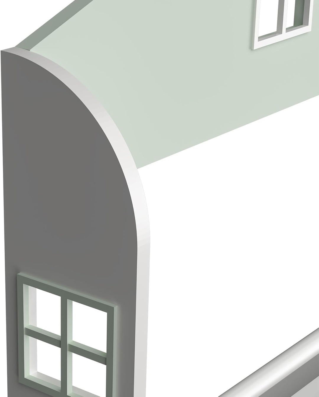 [en.casa] Kinder Bücherregal Vipsali Kinderregal in Hausoptik mit 3 offenen Fächern Spielzeug Aufbew