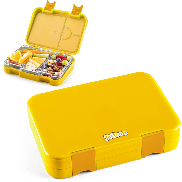 Jarlson® Brotdose für Kinder mit 6 Fächern TONI - Lunchbox - Bento Box auslaufsicher – Jausenbox für