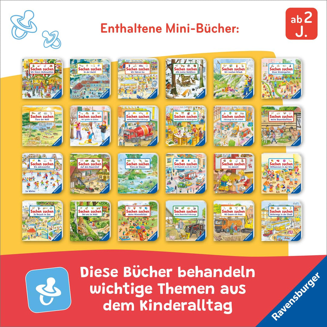 Mein grosser Sachen suchen Adventskalender, dekorativer Aufstellkalender ab 2 Jahren: Mit 24 Pappbil
