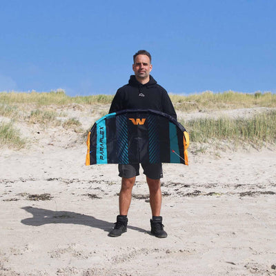 Wolkenstürmer® Paraflex Basic 2-Leiner Lenkmatte 1.2 (türkis) - Kite Drachen mit Flugschlaufen – Zwe