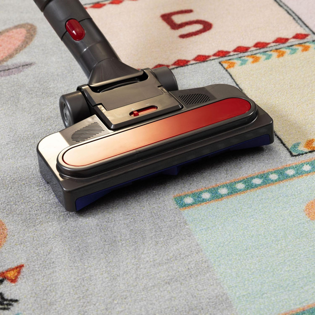 SIMPEX KinderTeppich, Himmel und Hölle, Teppich Grau, 100 x 150 cm, Teppich für Kinder, Teppich Kind