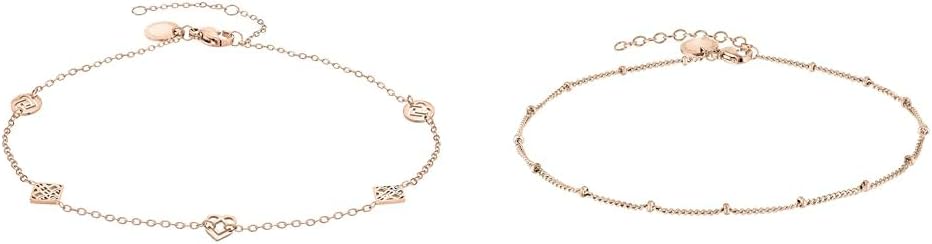 Liebeskind Berlin Fusskette aus Edelstahl, Bundle mit Anklet