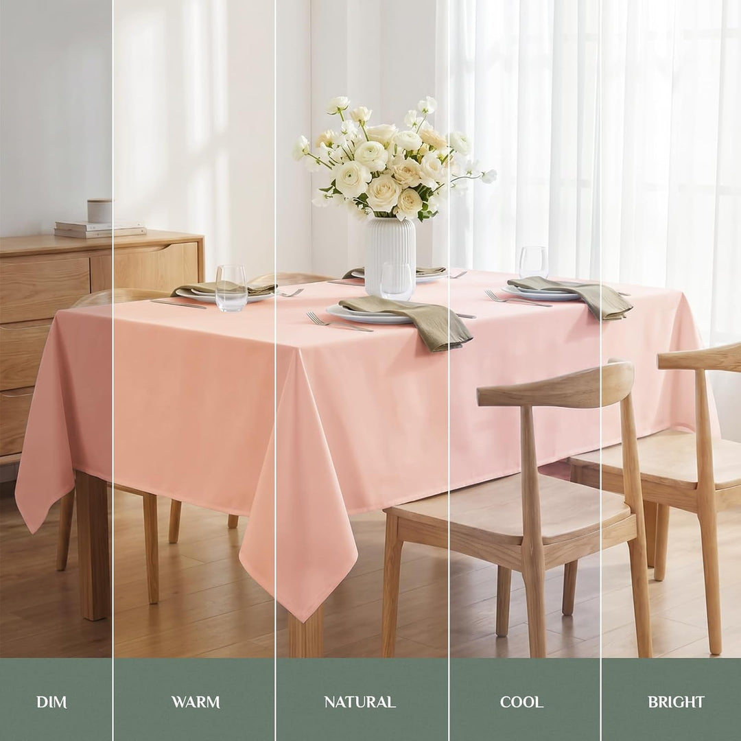 Softalker Rechteckige Tischdecke, wasserdicht und schmutzabweisend, knitterfrei, waschbar, 210 g/m²,