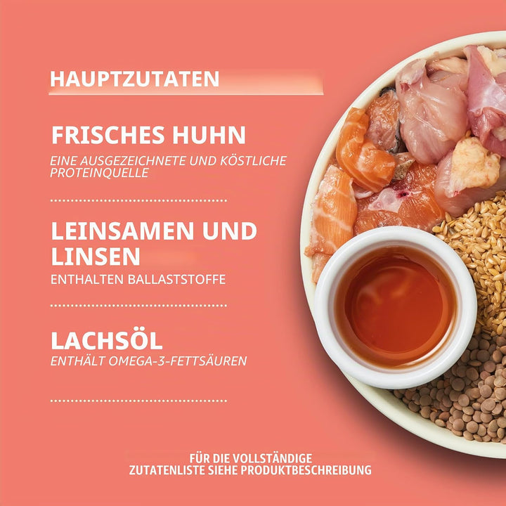 Lily's Kitchen Natürliches Trockenfutter für Welpen Huhn Lachs und Erbsen (7kg Pack) Puppy 7 kg (1er