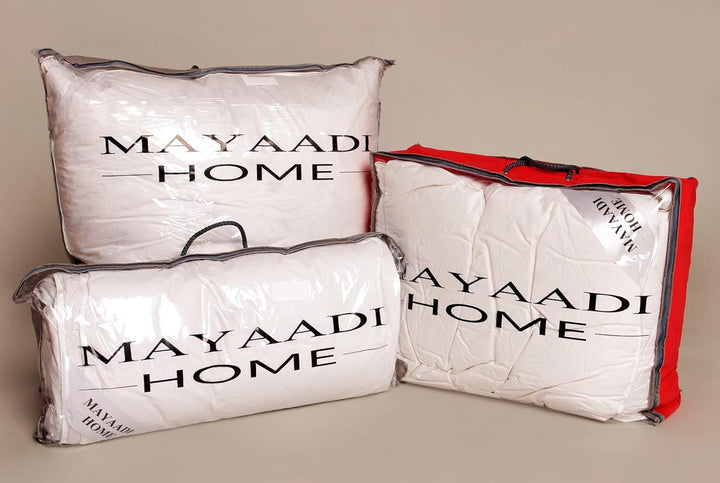 Mayaadi Home Daunendecke 155x220 cm | 950g Bettdecke, 70% Gänsedaunen 30% Federn | 100% natürliche B