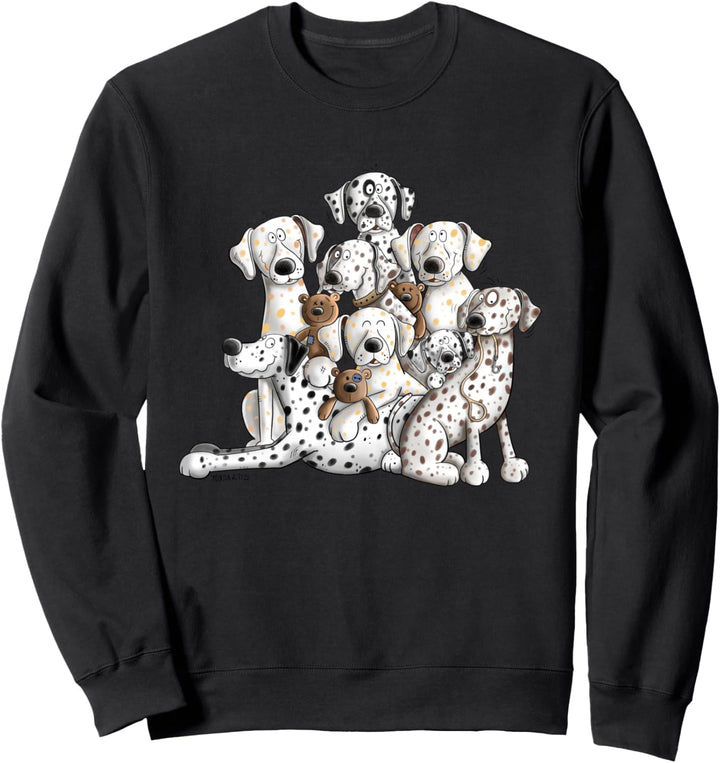 Happy Dalmatiner Hundehaufen I Fun Für Hundefreunde Sweatshirt