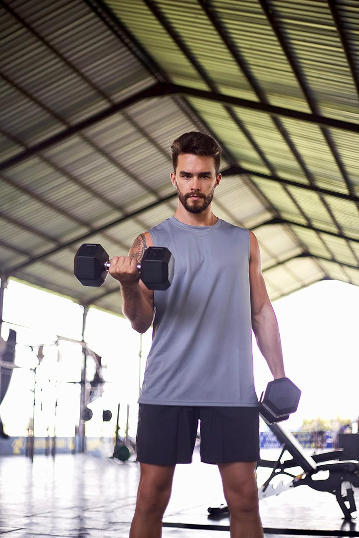 HUAKANG 3/5er Pack Tank Top Herren Ärmelloses Shirt Fitness Achselshirt Unterhemd Schnelltrocknendes