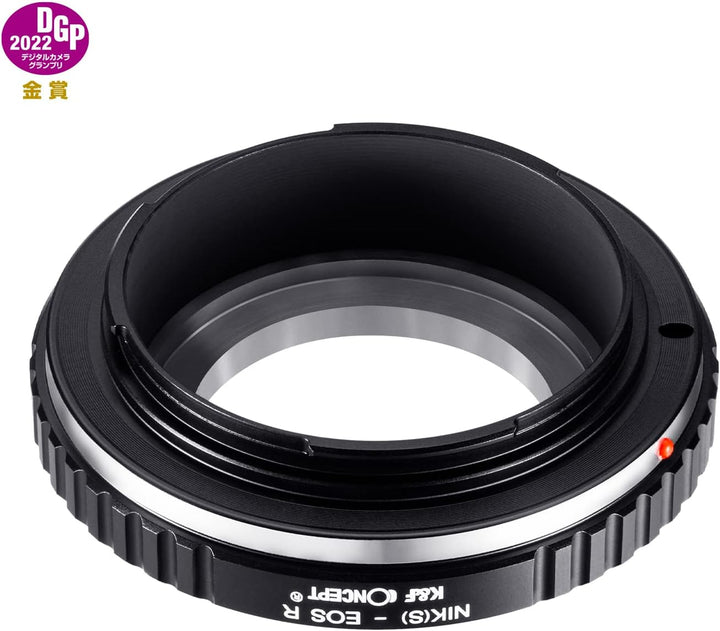 K&F Concept Lens Mount Adapter NIK(S)-EOS R Manual Focus Kompatibel mit Nikon(S) Objektiv an Canon E