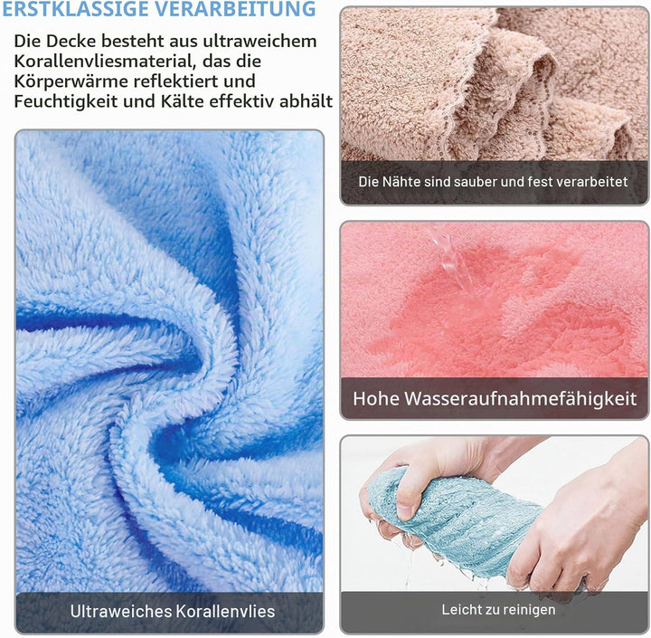Meerschweinchen Decken,10 Stück Fleece Haustier Decken 35 x 75 cm,Meerschweinchen Käfig Einlagen,Kle