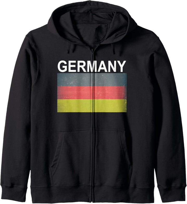Deutschland Flagge Künstlerische Nationalreise oder Expats Kapuzenjacke