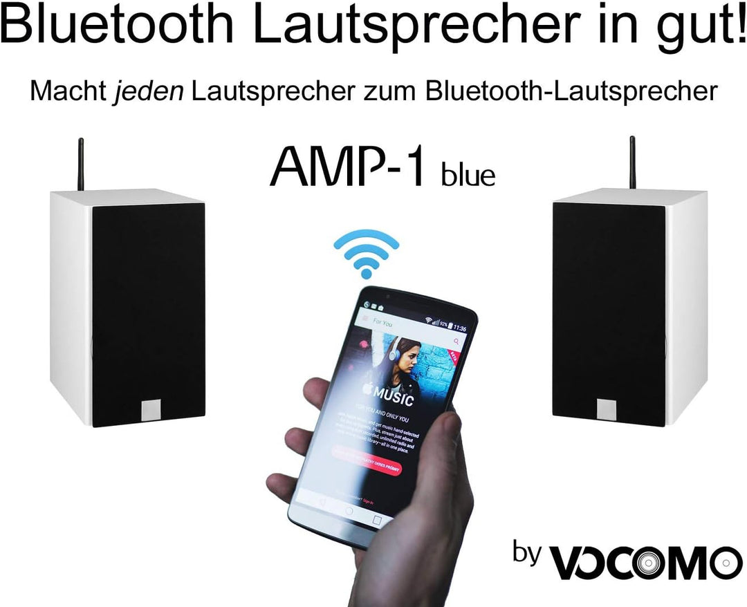 AMP-1 Blue - Bluetooth TWS Verstärker mit aptX™ (Paar)
