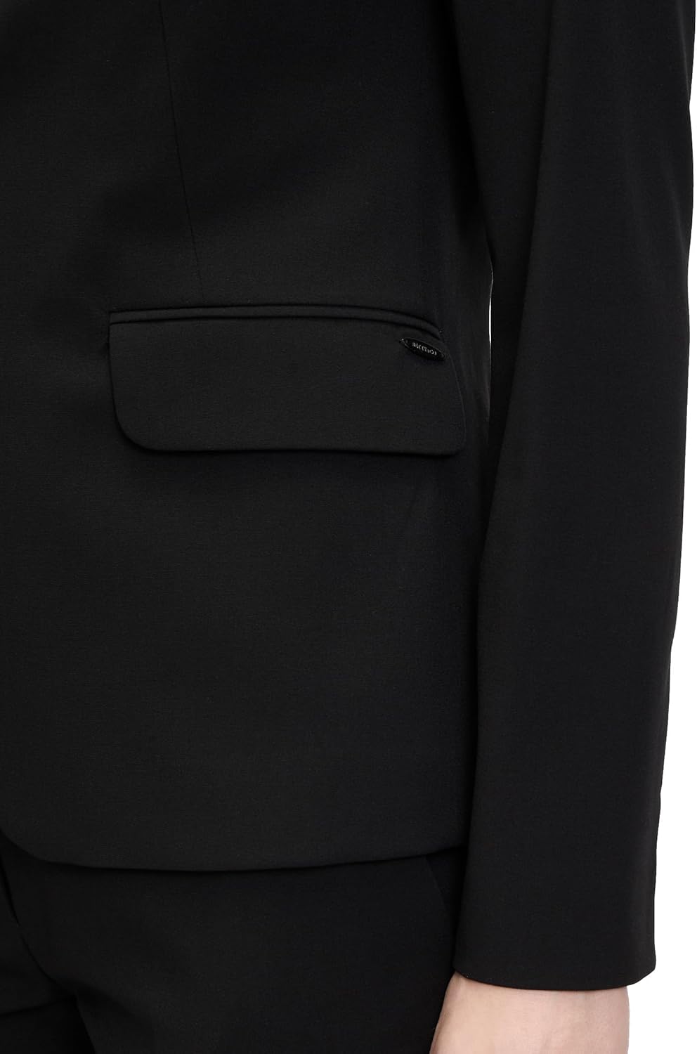 Betty & Co Damen Klassischer Blazer mit Taschen 38 Schwarz, 38 Schwarz