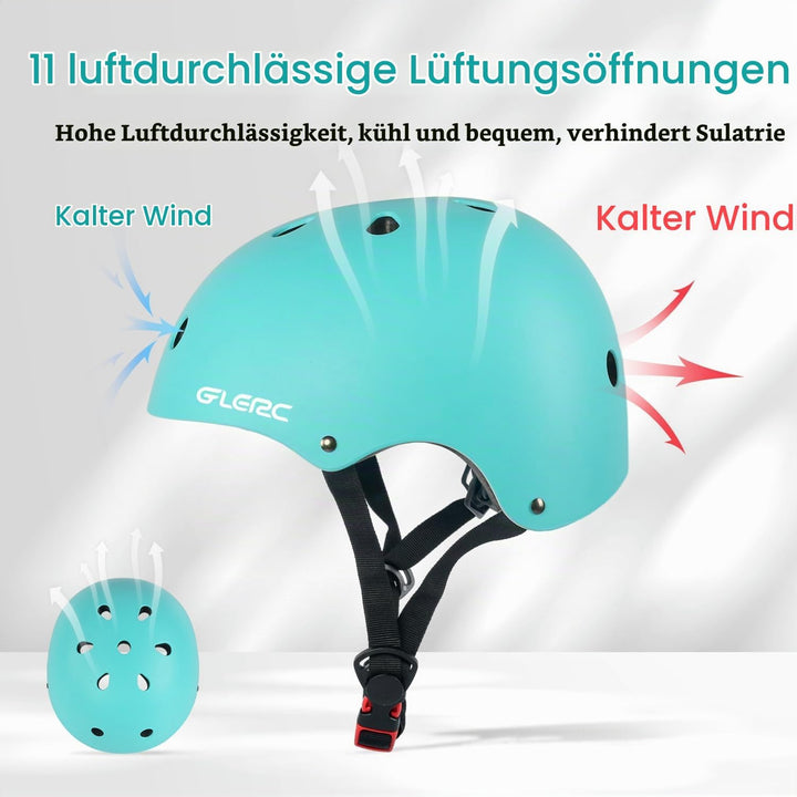 Glerc Kinder Fahrradhelm für Jungen und Mädchen von Kleinkind bis Jugend, verstellbar und Mehrfarbig