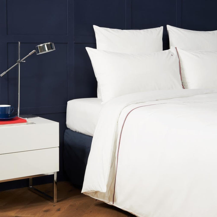 Tommy Hilfiger Bettwäsche Ribbon | White - 155 x 220