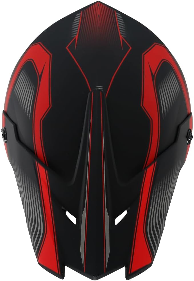 Motocross Helm Motorradhelm Downhill Fullface Dirtb Bike Helm mit Handschuhen Brille Maske für Unise