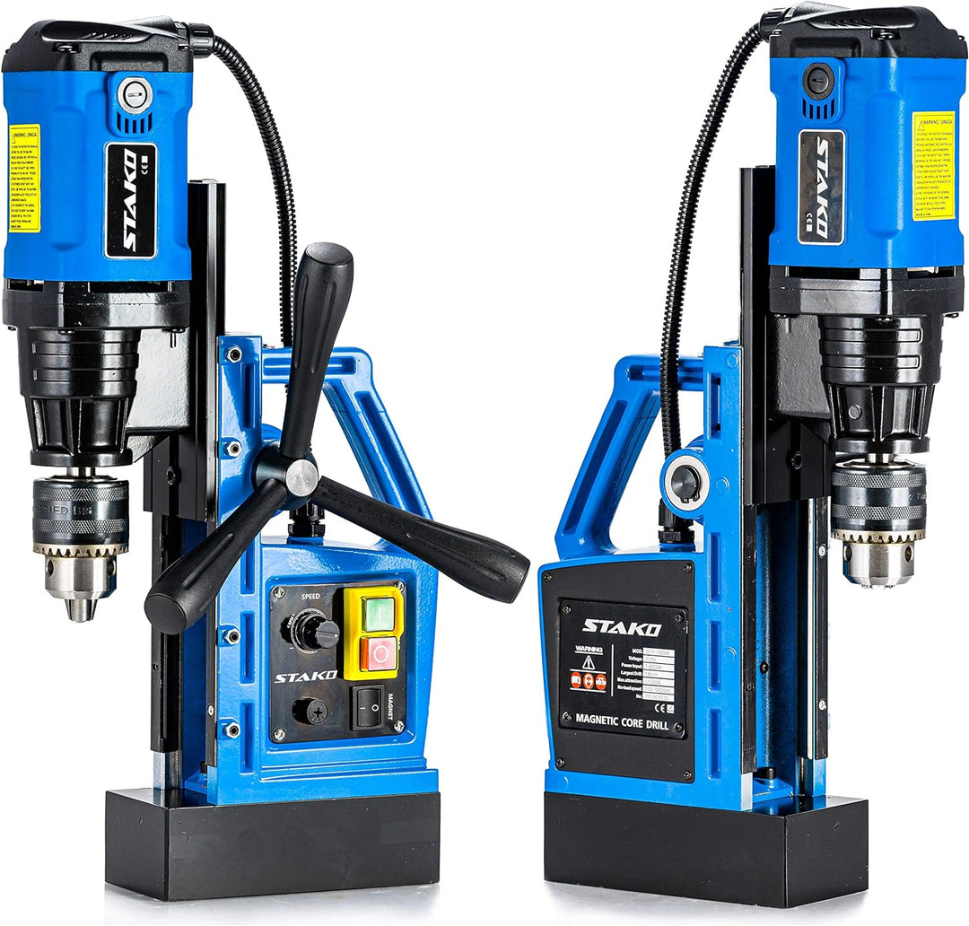 Magnetbohrmaschine Kernbohrmaschine 1480 W Bohrmaschine Leicht 10 kg STAKO Blau und Schwarz