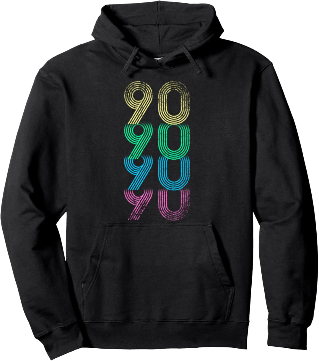 Bunte CDs Kostümparty 1990 Retro 90er Pullover Hoodie