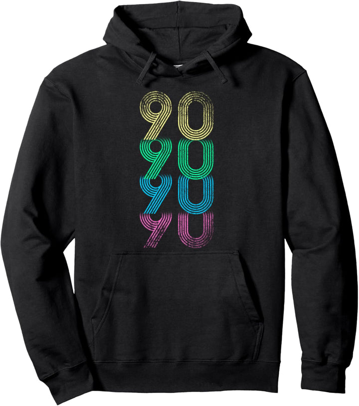 Bunte CDs Kostümparty 1990 Retro 90er Pullover Hoodie
