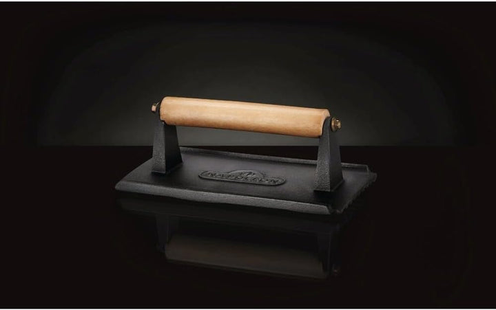 Napoleon 56056 Gusseisen Fleischbeschwerer und Burgerpresse 21x11 cm