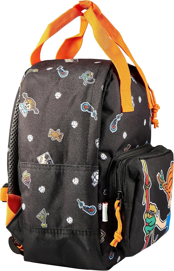 Pippi Langstrumpf Kids Small Backpack - Offiziell lizenziert - 300D Recyceltes Polyester - H29 x B20