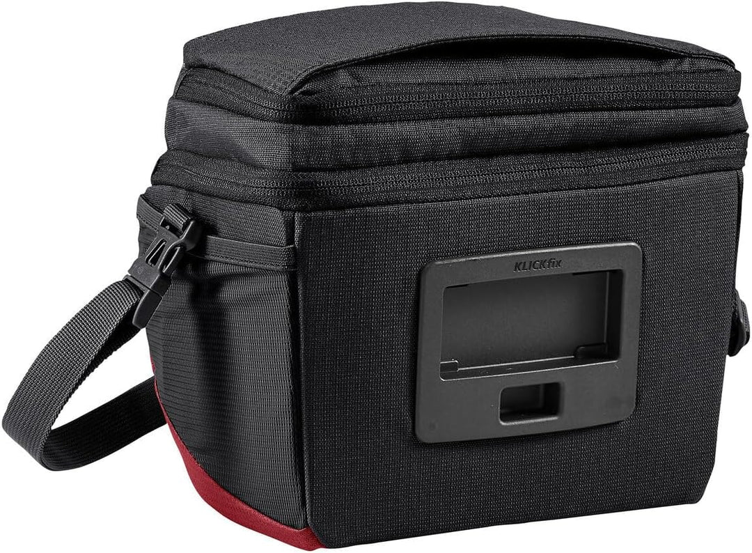 Vaude OnTour Box M (KLICKfix ready) Lenkertaschen Black/Carmine, Black/Carmine