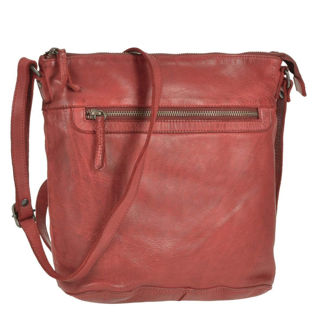 Bear Design Damen Tasche Ledertasche Umhängetasche Schultertasche 30x27cm rot